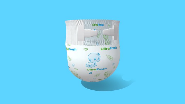 Diaper Model 2 3D Model