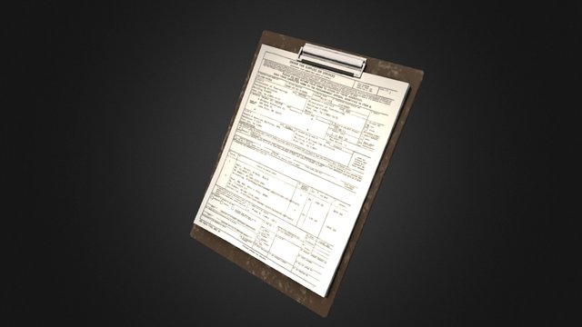 Clipboard Model 3D Model