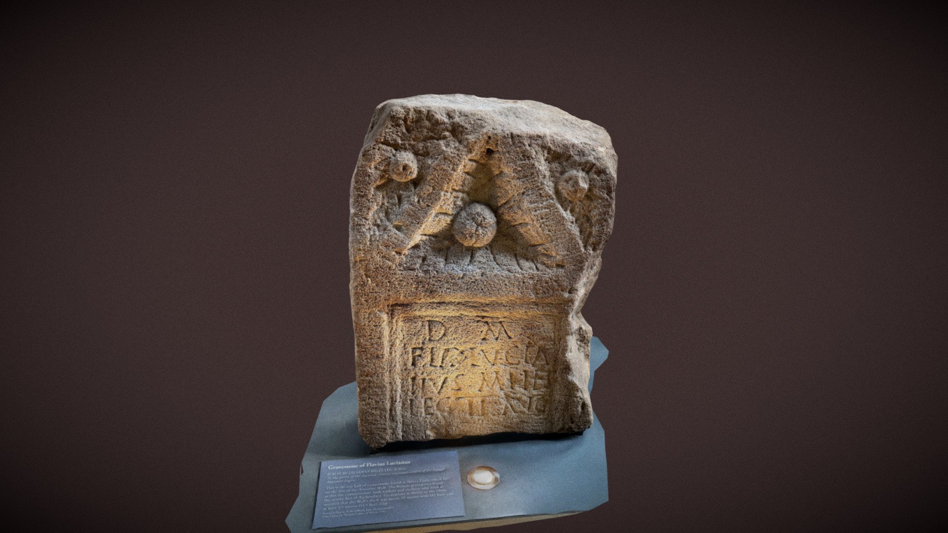 Gravestone Of Flavius Lucianus - Download Free 3d Model By Vision 