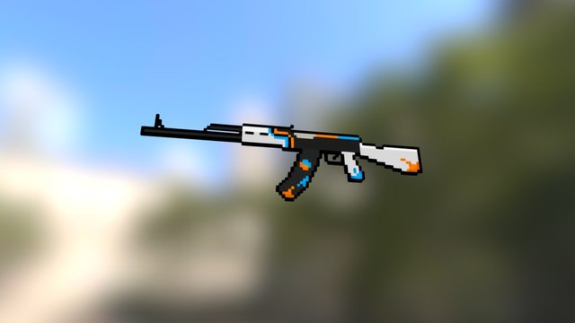 Block Strike - AK-47 3D Model