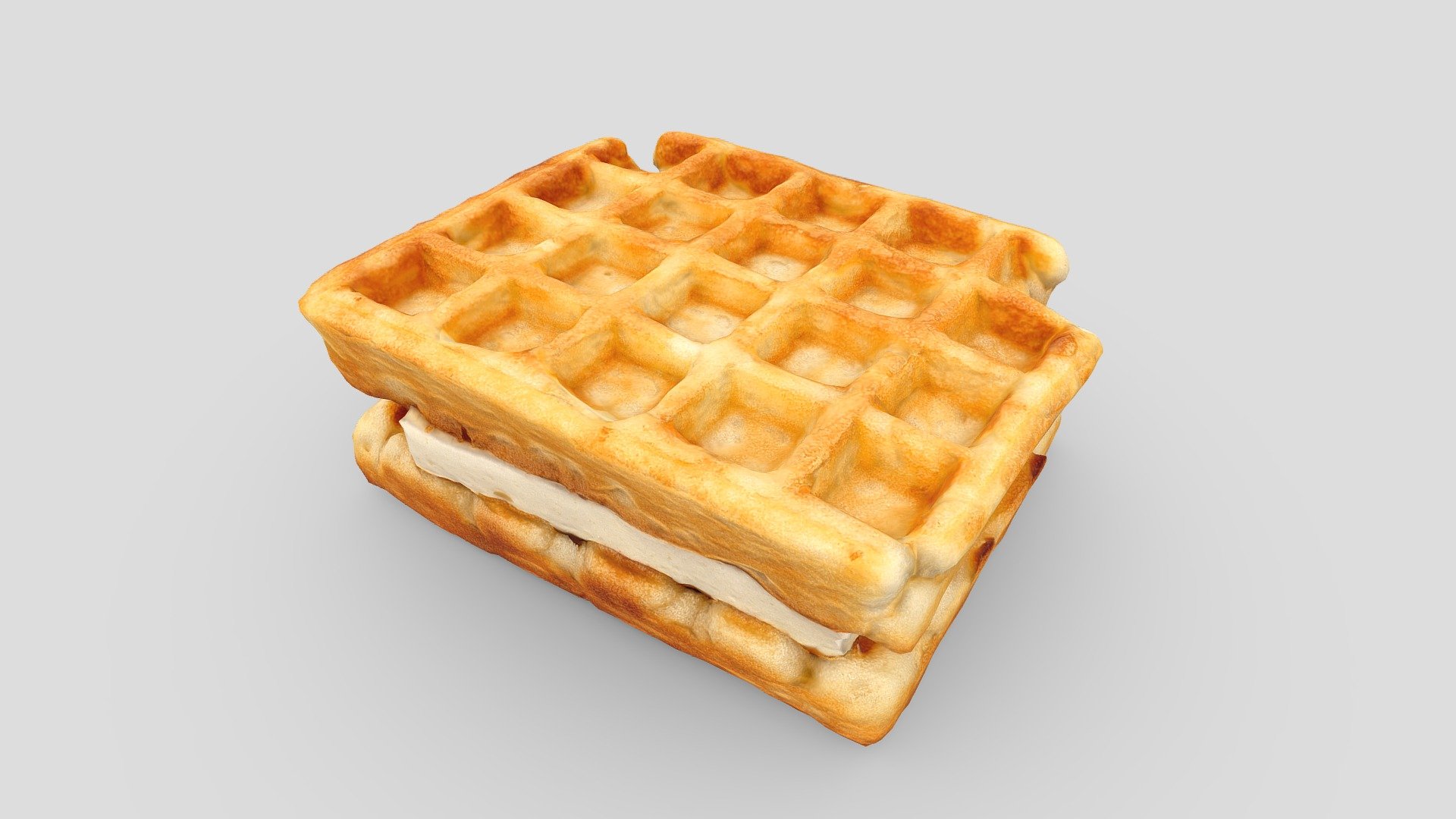 Waffle 3D model by 3DSCANPRO (bemute) [981f4e7] Sketchfab