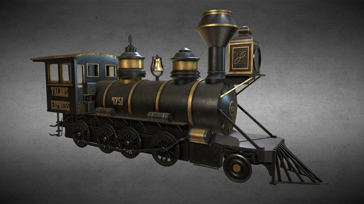 New Wild West Train 3D Model