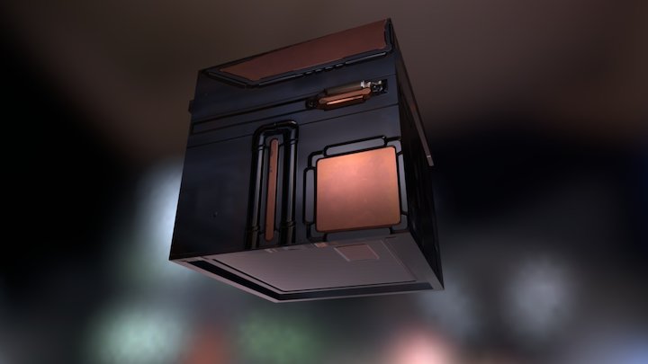 SciFi Box 3D Model