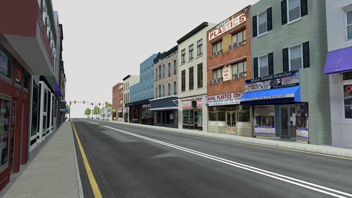 New York Street 3D Model