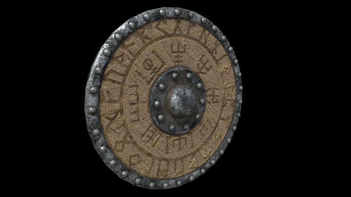 viking shield 1k textures – Modello 3D gratuito STL