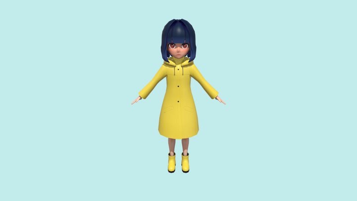 Demo Anime Character 3D Model
