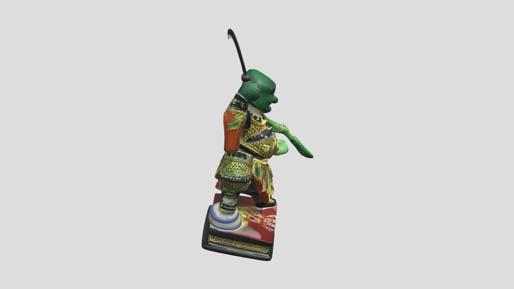 Green Demon Warrior 3d Model