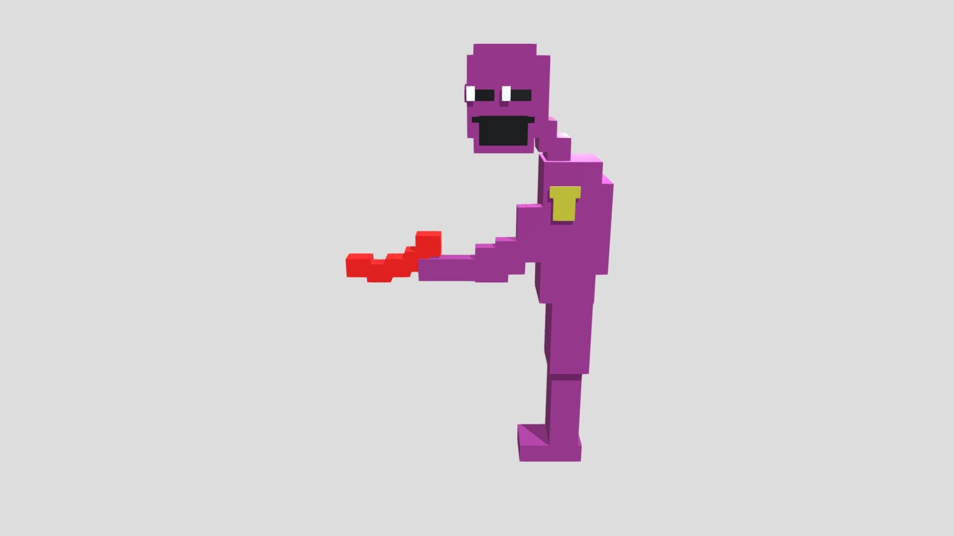 William Afton Purpule Guy From Fnaf 2 Download Free 3D Model By 