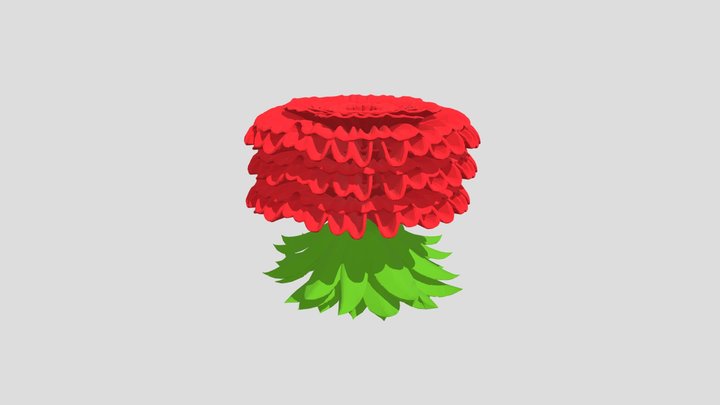Merigold Red 3D Model