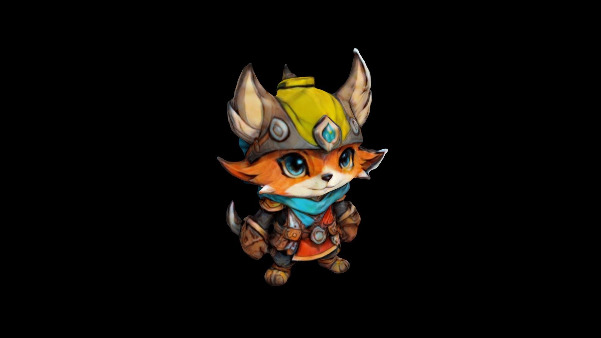 a fox dressed as a viking the fox is wearing a h - Download Free 3D ...