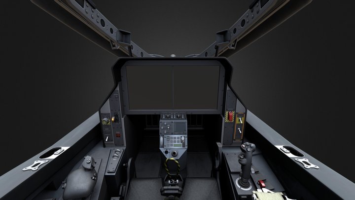 F-35C Cockpit 3D Model