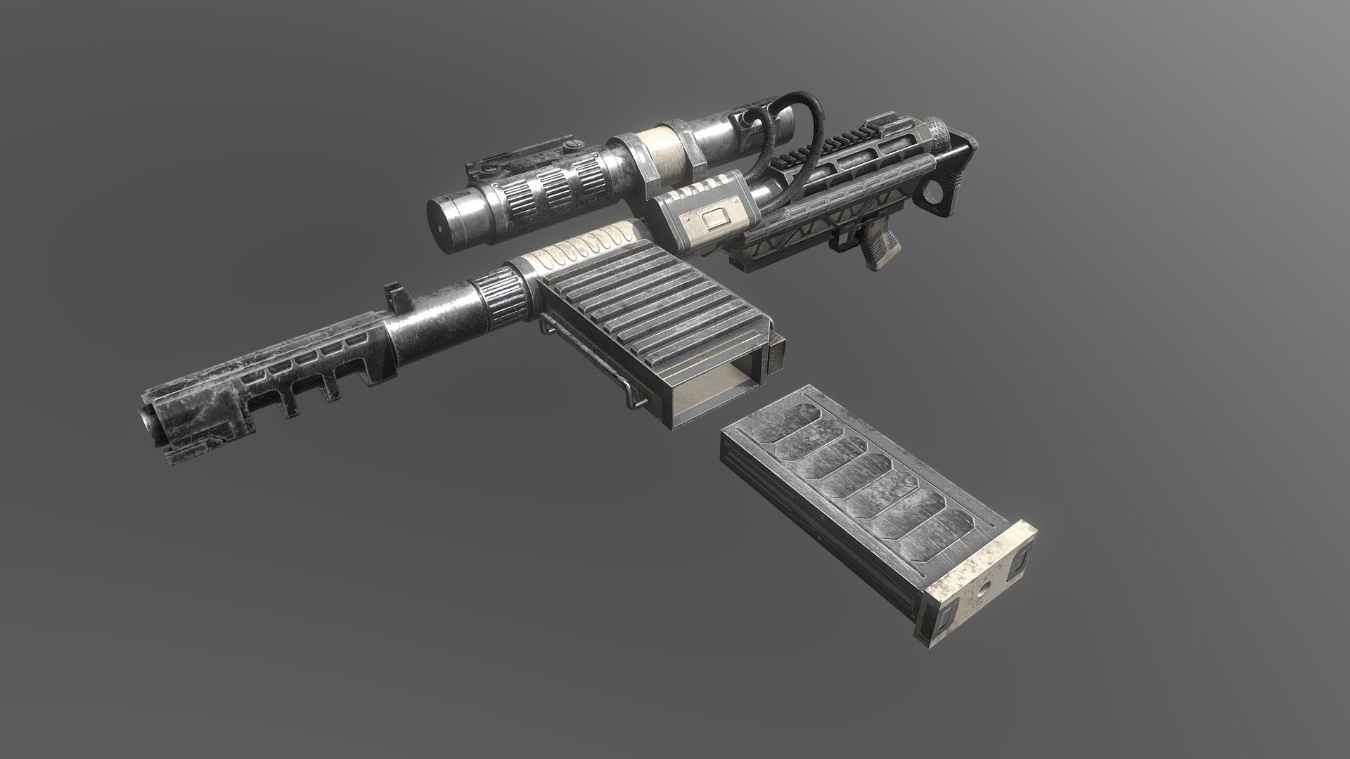 Cyberpunk Stengun - 3D model by catklyst [9824c97] - Sketchfab