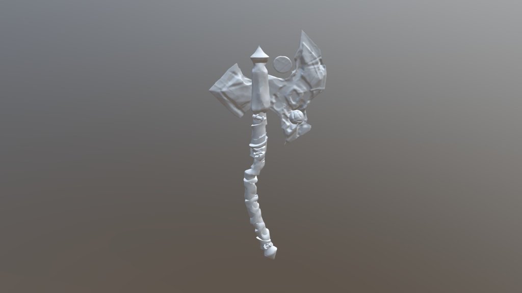 Fantasy High poly Axe