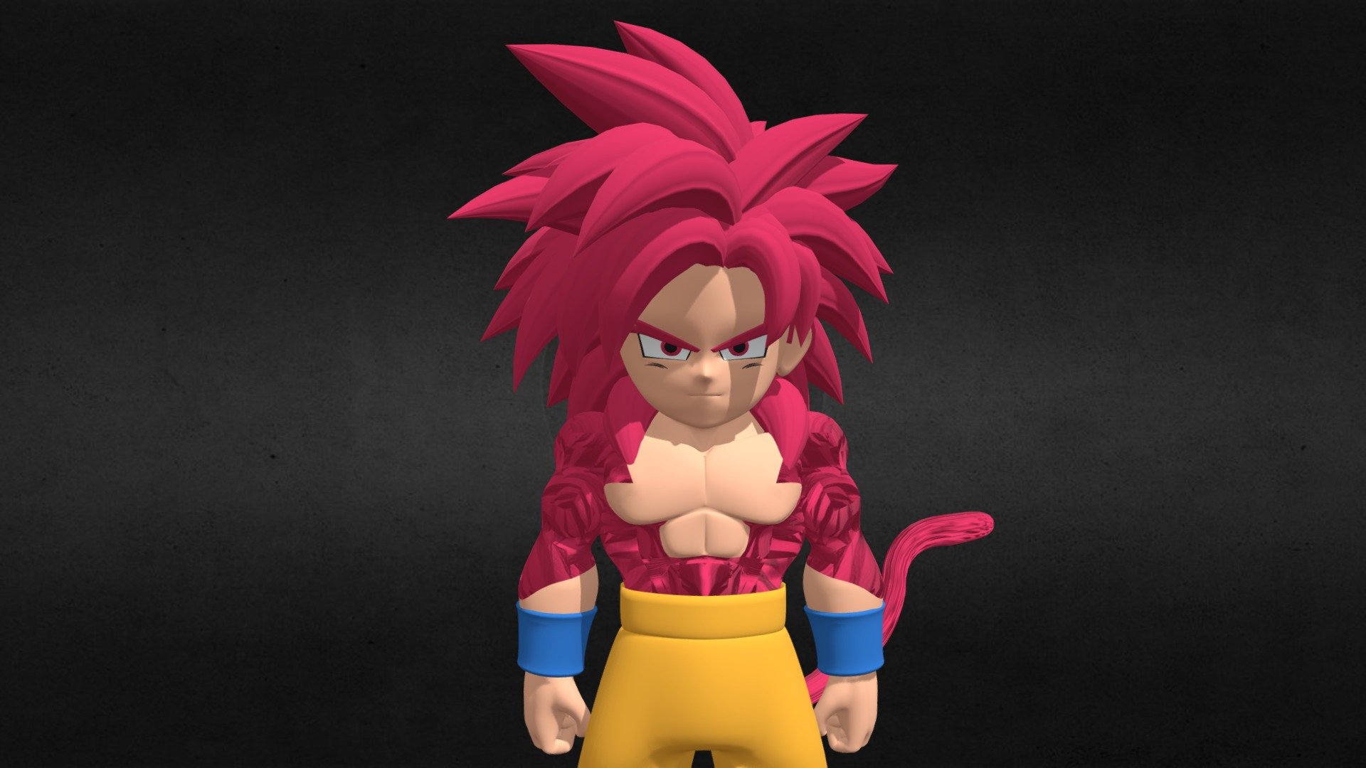 Goku Super Saiyan 4 [Mini] - Dragonball Daima - 3D model by Summerforce ...