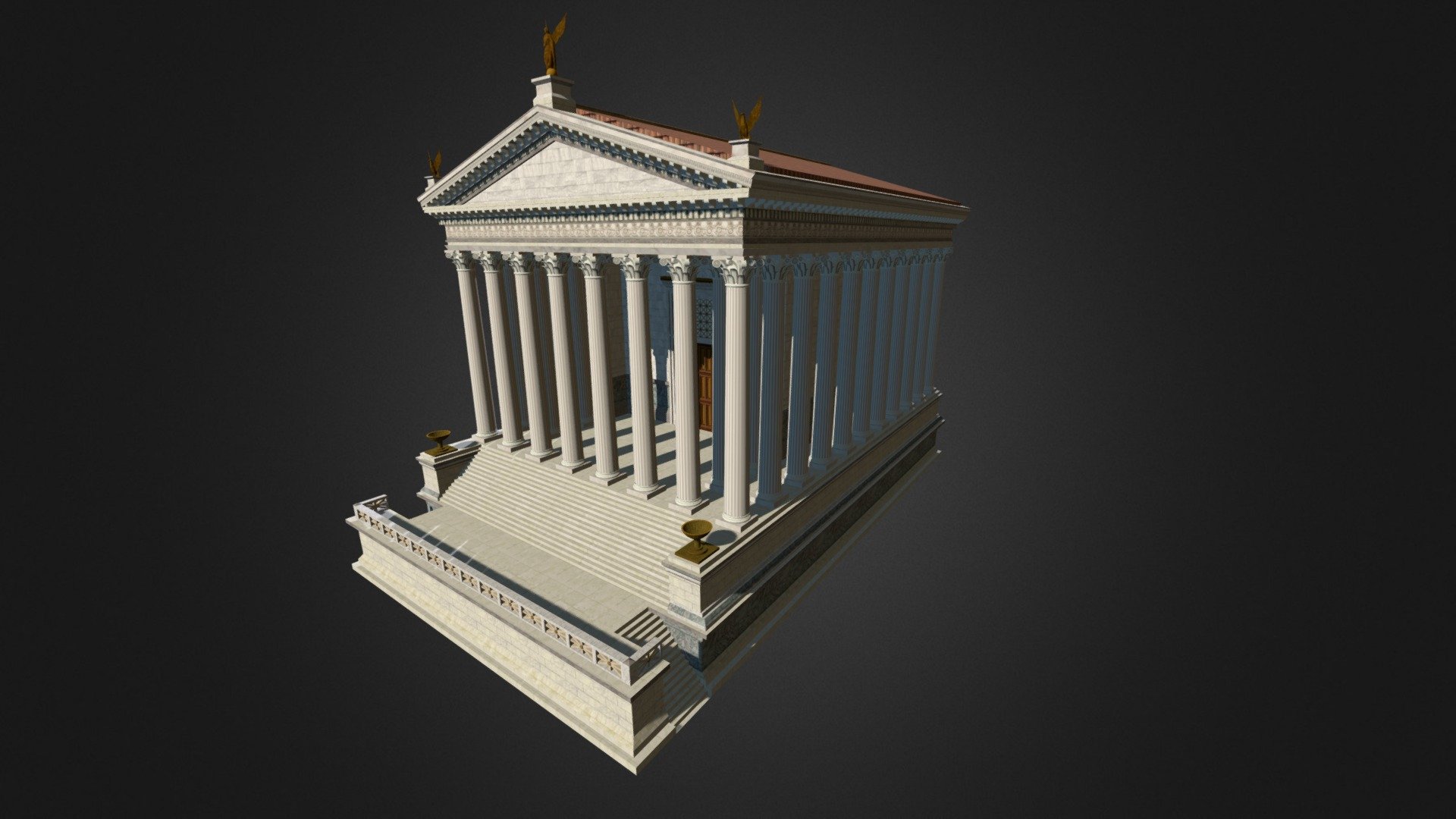 Tempio Romano - 3D model by ArcheoSeb (@sebmaltese) [98284df] - Sketchfab