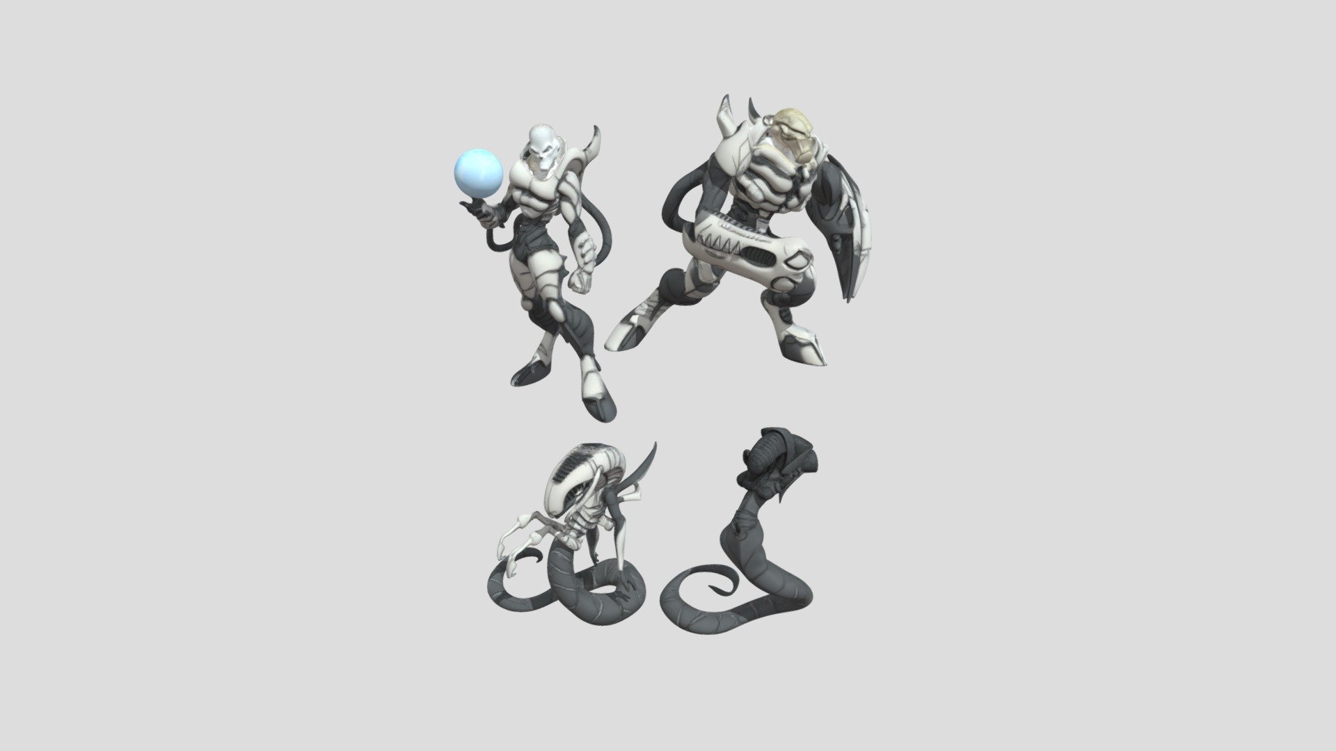 Alien_Warrior_Concept_0205211136_textur - Download Free 3D model by XE ...
