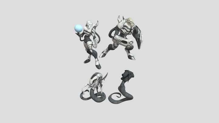 Alien_Warrior_Concept_0205211136_textur 3D Model