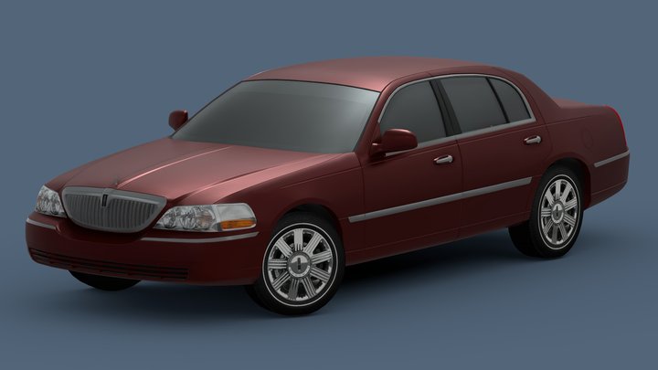 [FREE] 2010 Lincoln Town Car 3D Model