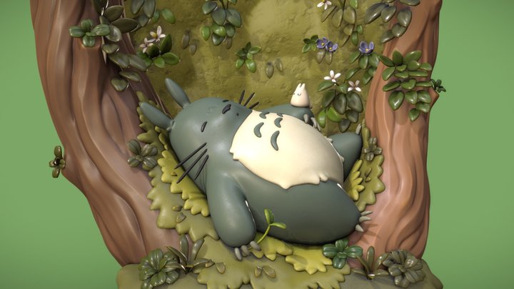 Totoro WIP 3D Model