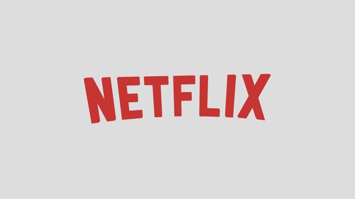 Netflix logo 3D Model