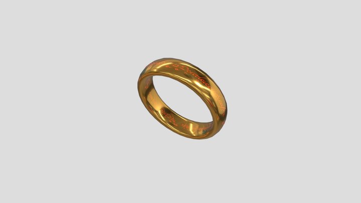The one ring: lord of the rings 3D Model