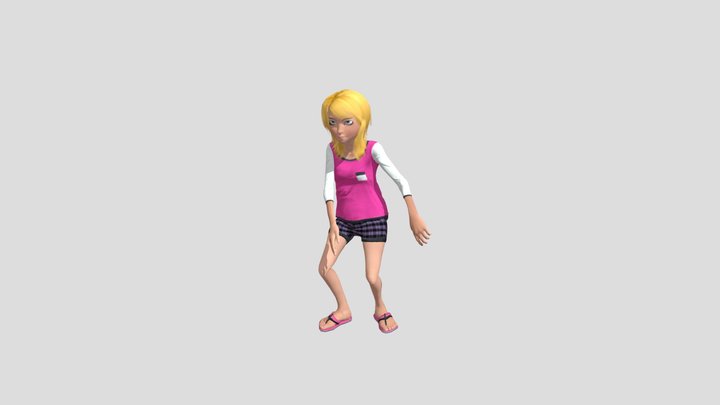 Hip Hop Dancing (1) 3D Model