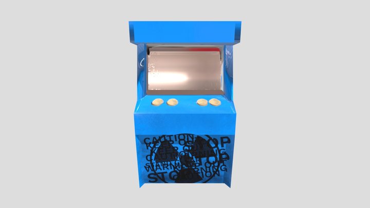 complete arcade machine 3D Model