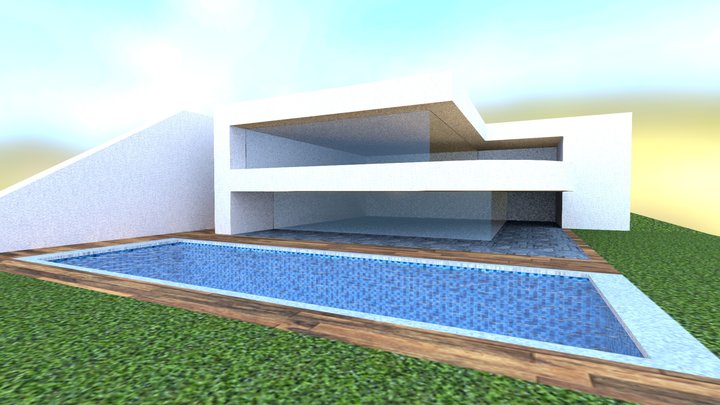 Modern House 1 3D Model
