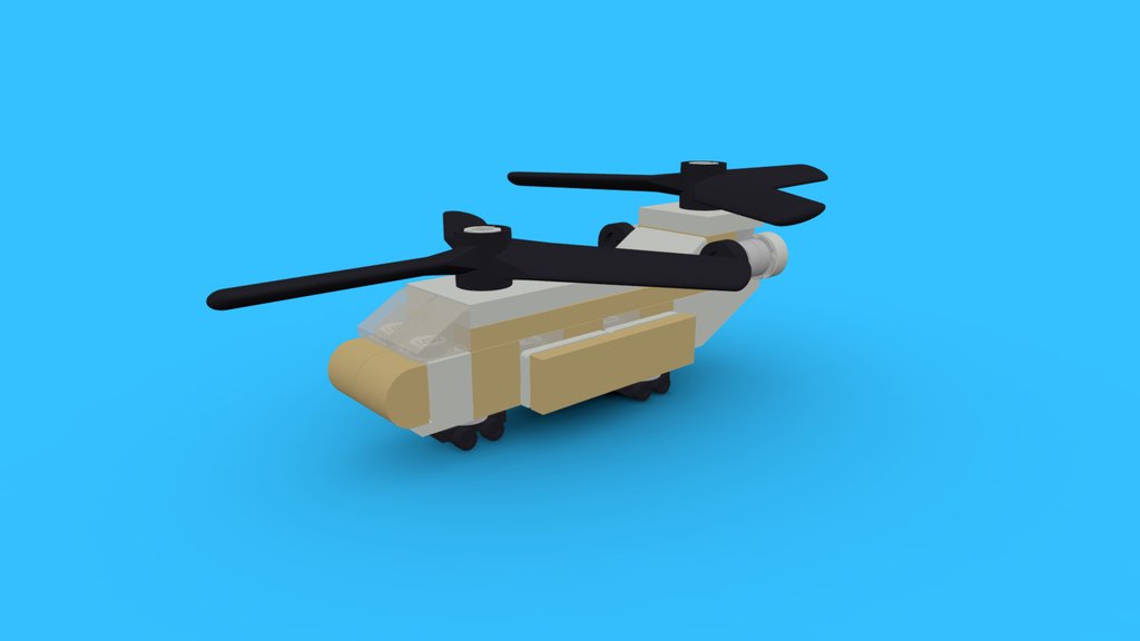 LEGO Micro Military Helicopter MOC [#0387]