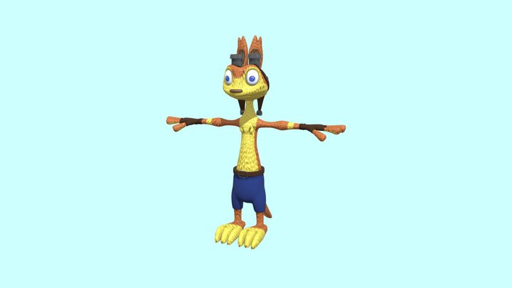 Daxter colorized (Jack and Daxter) 3D Model