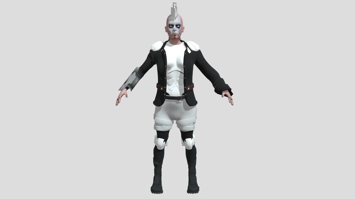 Raider female 3D Model