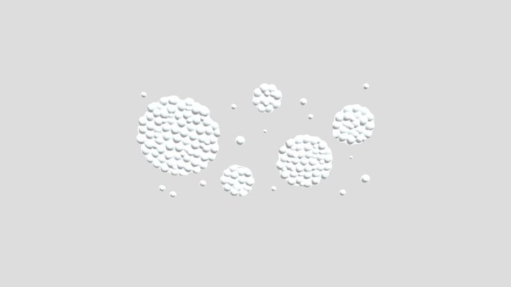 Bubbles Wall Sculpture – Luxury Wall Decor 3D Model