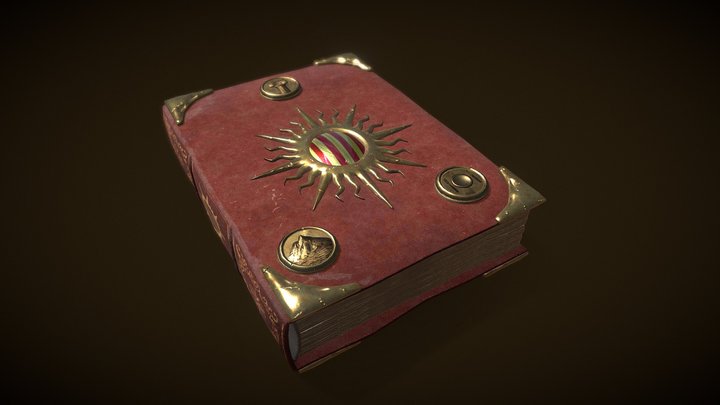 Old Book 3D Model