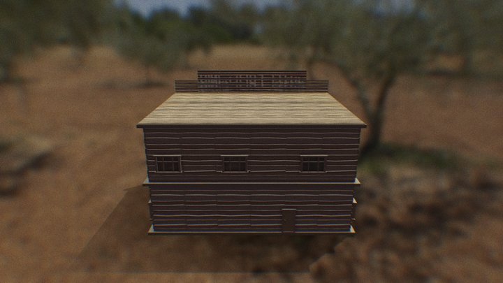 Hotel California - Low Poly 3D Model