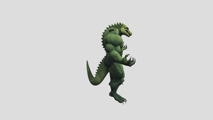 Crocodile Man 3d Model 3D Model
