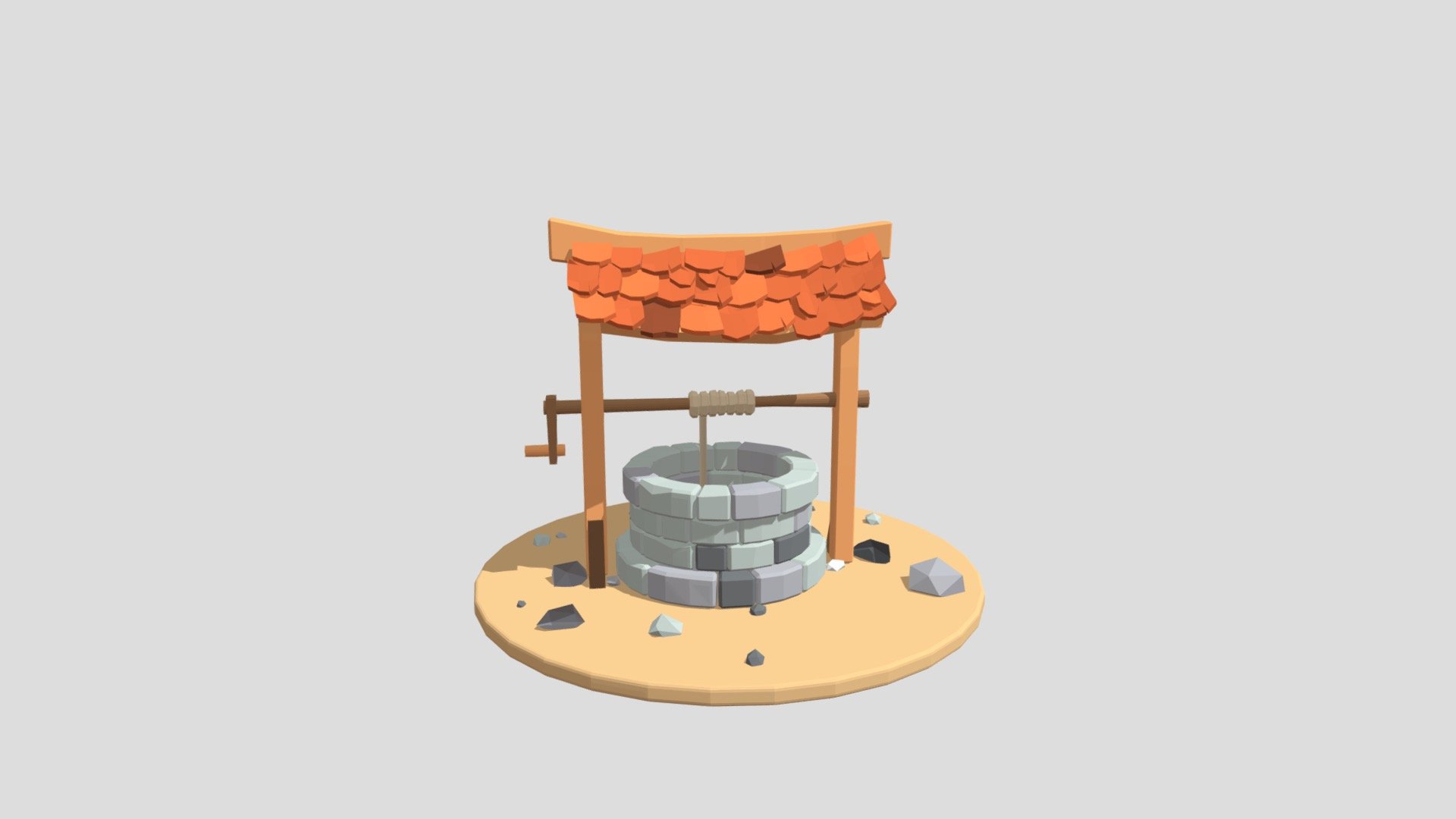 Well Lowpoly - Download Free 3D model by ariluft [98301d6] - Sketchfab