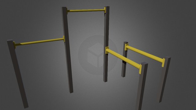 PRO ECONO: 2 drążki + poręcze 3D Model