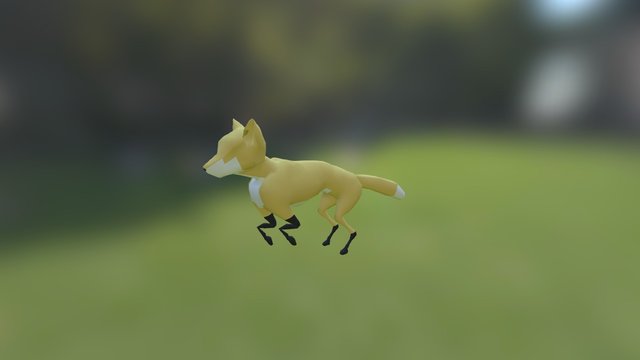 Fox_Run 3D Model