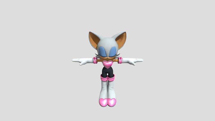 Rouge The Bat (SXSG Shadow Generations) – Gratis 3D-model STL