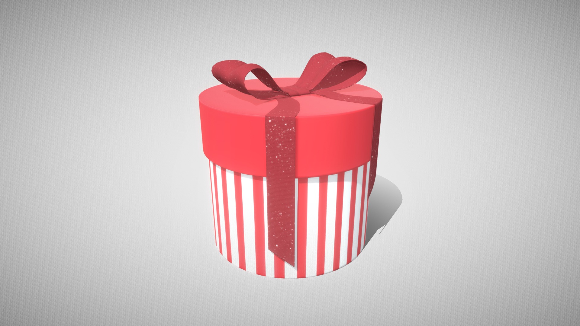 3D model Gift - This is a 3D model of the Gift. The 3D model is about a red and white toy.