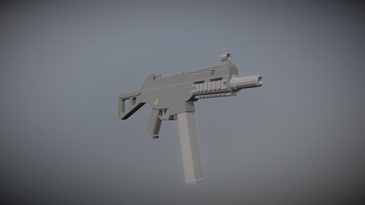 Low Poly Ump 3D Model