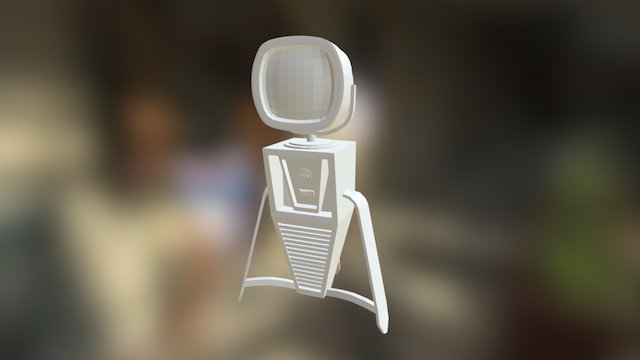 Retro TV (LowPoly) 3D Model