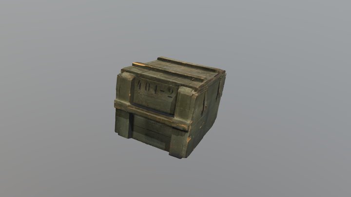Vanha kuljetuslaatikko / Old transport crate 3D Model