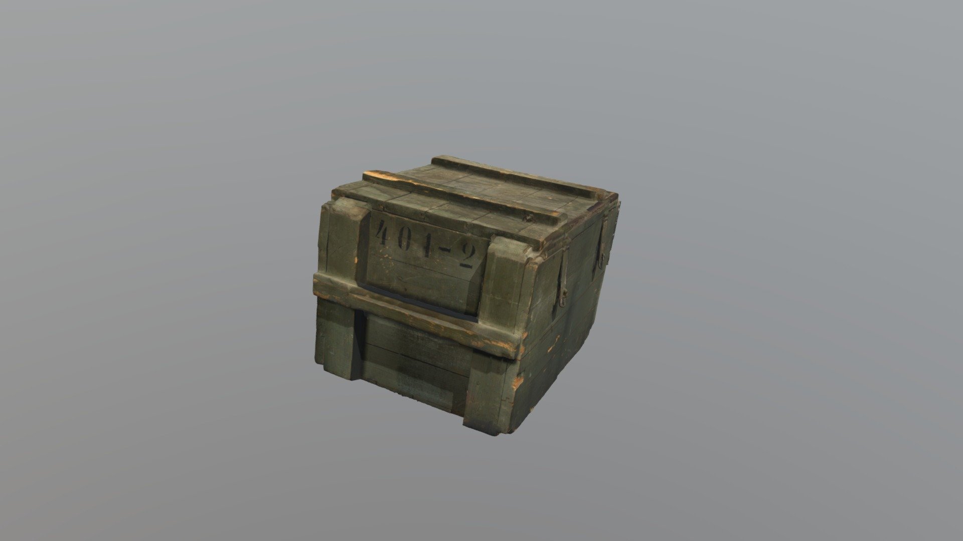 Vanha kuljetuslaatikko / Old transport crate — Sketchfab embed 3D viewer