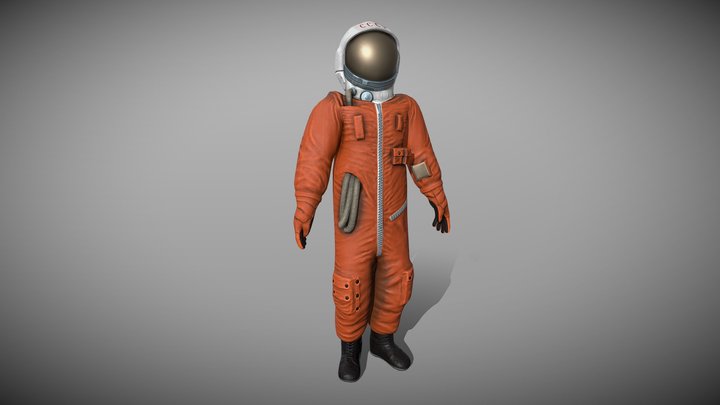 Yuriy Gagarin's space suit "СК-1" 3D Model