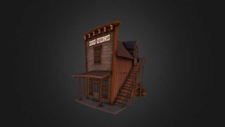 Old Western 3D Model