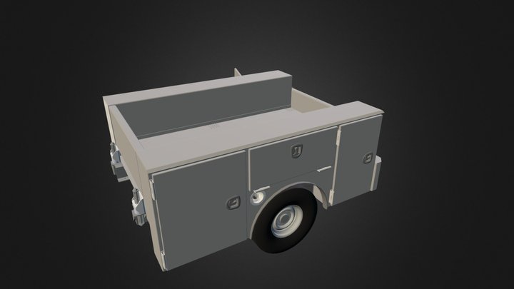 Aluminum Service Body Ford F250/350/550 3D Model