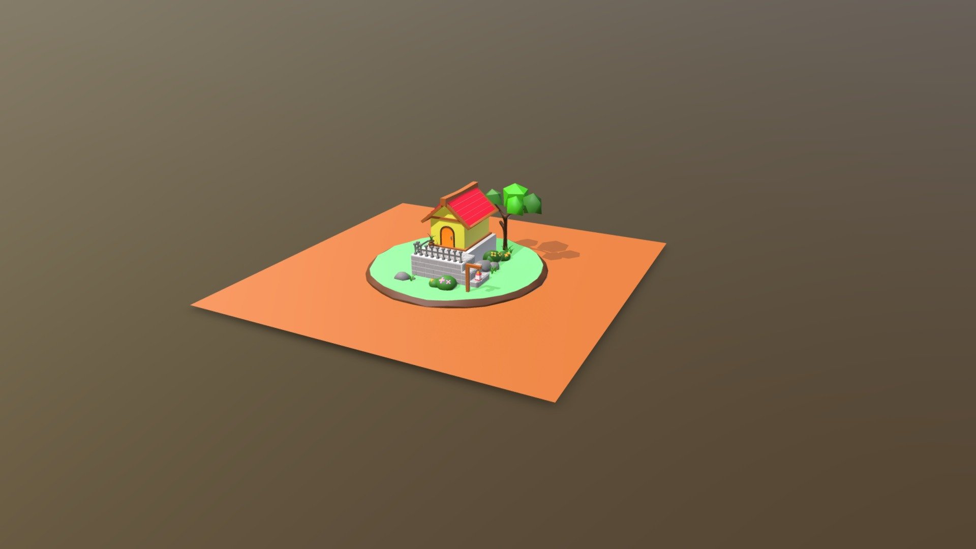 House Low Poly - 3D model by jamilr [9837166] - Sketchfab