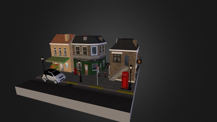 City Scene 3D Model
