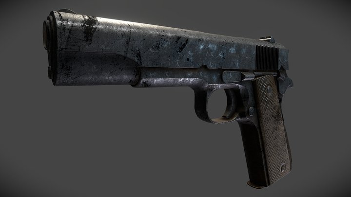 Remington Rand M1911a1 3D Model